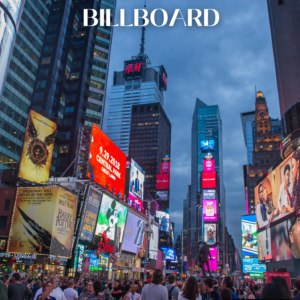 NYC Time Square Billboard feature